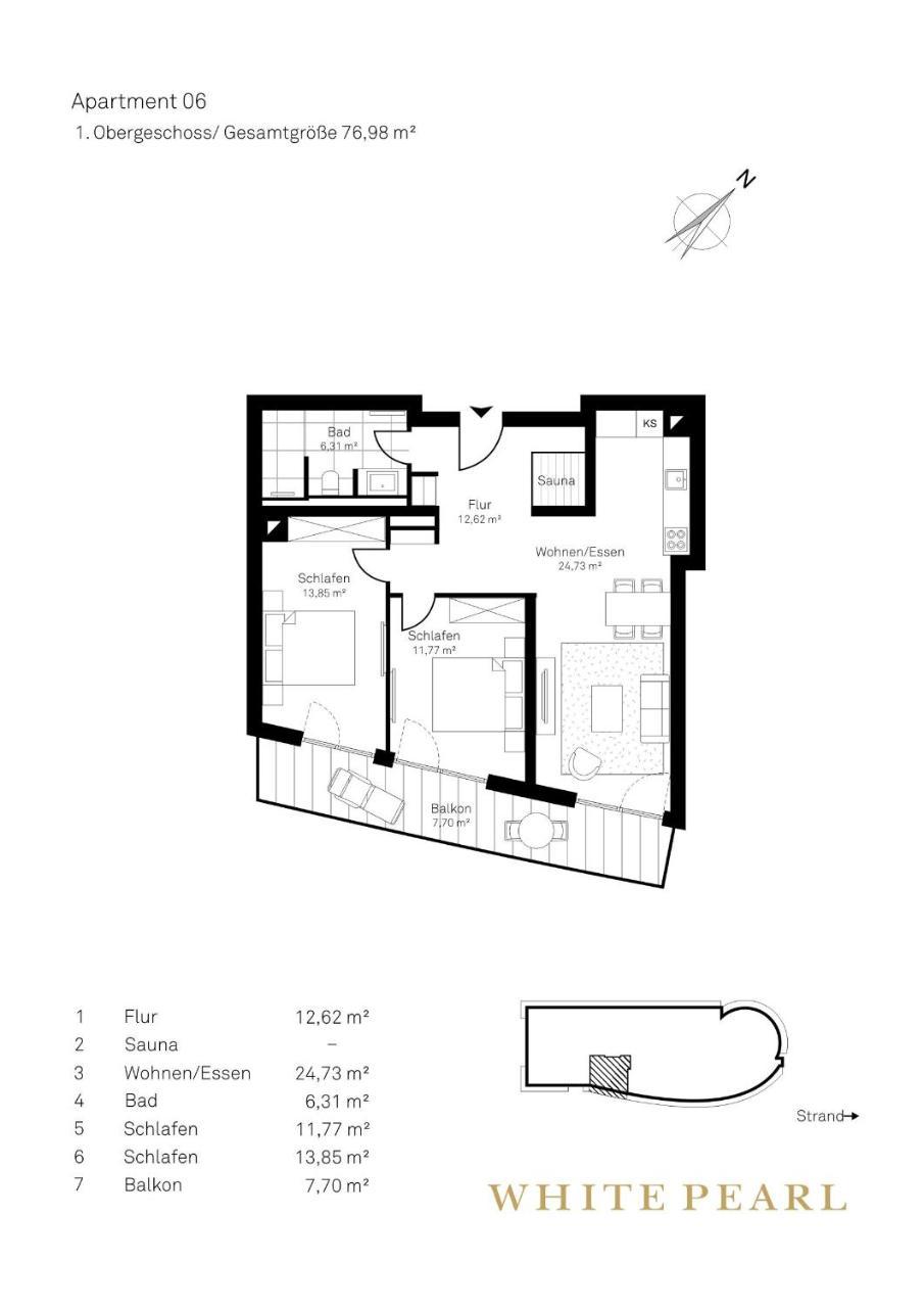 White Pearl Apartment 1.06 Timmendorfer Strand Bagian luar foto